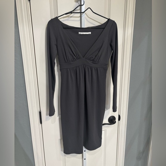 Susana Monaco Size Small Gray/Black B-neck Dress - Picture 2 of 5